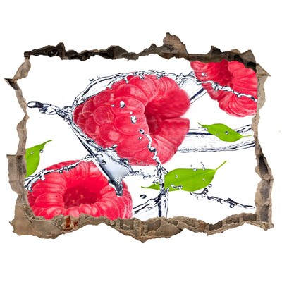 3d-s lyuk vizuális effektusok matrica Málna-vízesés