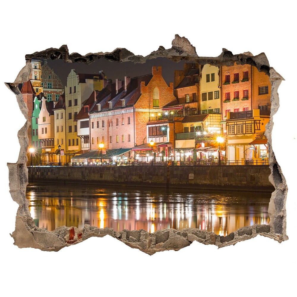 3d-s lyuk vizuális effektusok matrica Gdansk lengyelország