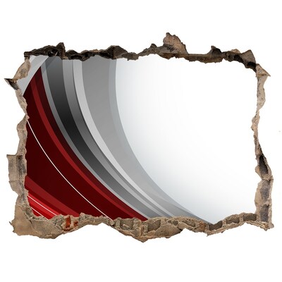 3d-s lyuk vizuális effektusok matrica Egy sérült fal mélységhatással