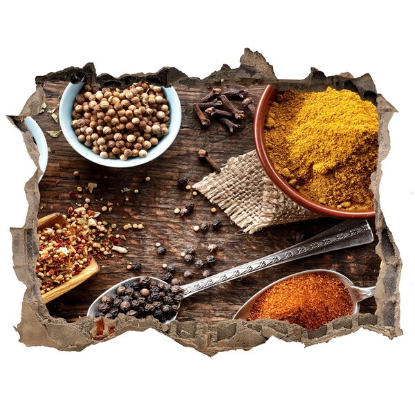 3d-s lyuk vizuális effektusok matrica Konyhai fűszerek