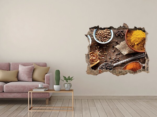 3d-s lyuk vizuális effektusok matrica Konyhai fűszerek