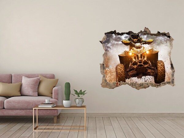 3d-s lyuk vizuális effektusok matrica Rally quad akcióban