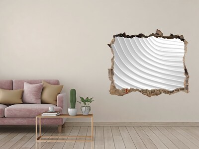 3d-s lyuk vizuális effektusok matrica Egy törött fal hullámos vonalakkal