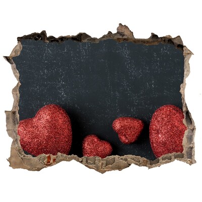 3d-s lyuk vizuális effektusok matrica Egy romokban heverő szív