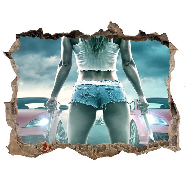 3d-s lyuk vizuális effektusok matrica Versenyérzelmek