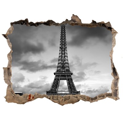 3d-s lyuk vizuális effektusok matrica Párizsi eiffel-torony