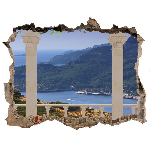 3d-s lyuk vizuális effektusok matrica Kilátás a festői öbölre