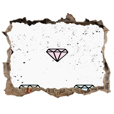 3d-s lyuk vizuális effektusok matrica Gyémánt