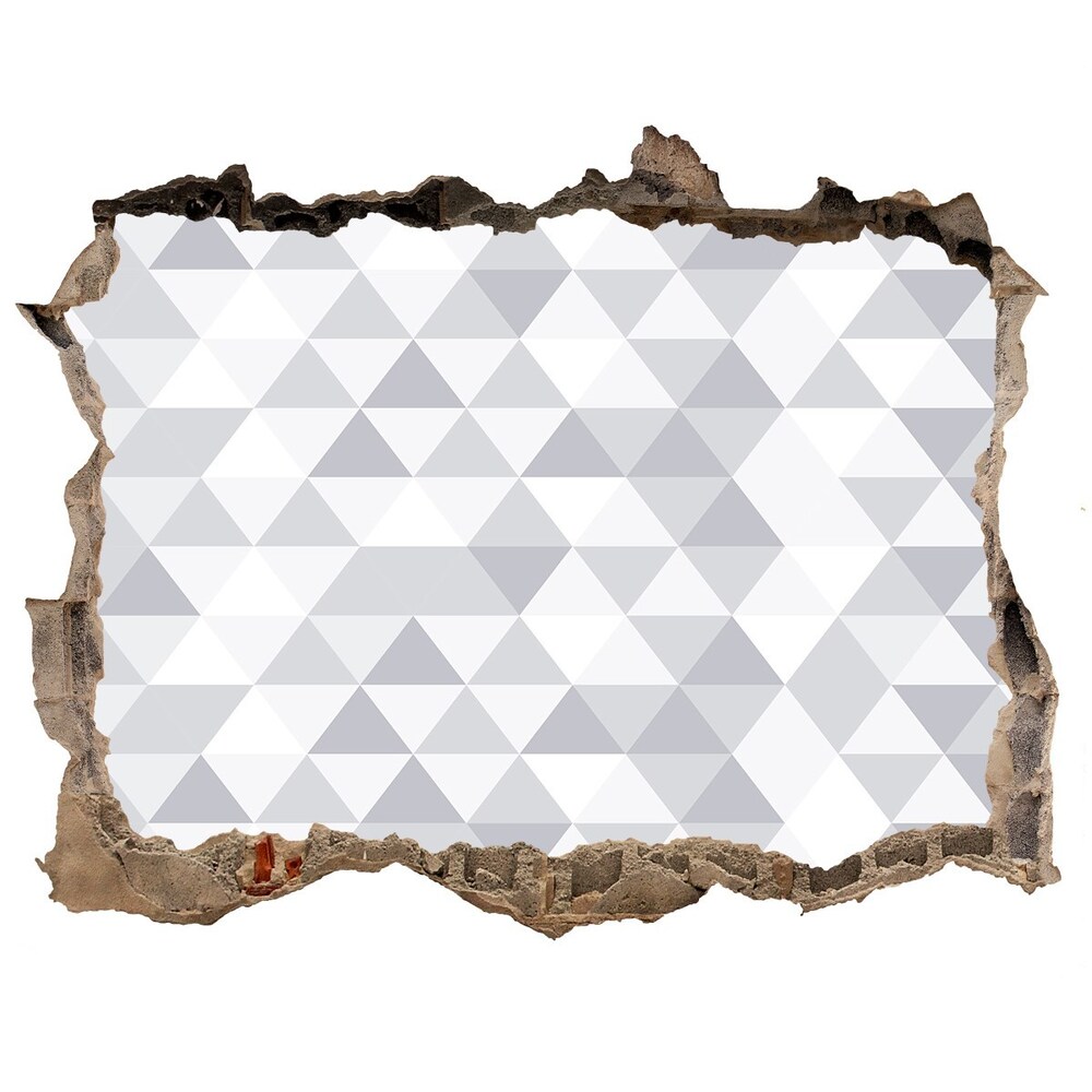 3d-s lyuk vizuális effektusok matrica Szürke háromszög