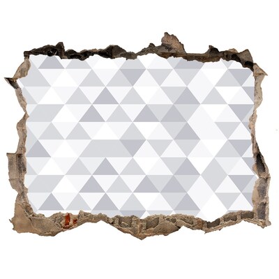 3d-s lyuk vizuális effektusok matrica Szürke háromszög