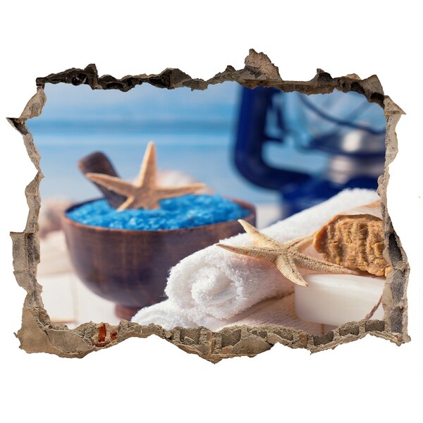 3d-s lyuk vizuális effektusok matrica Pihenjen a tengerparti gyógyfürdőben