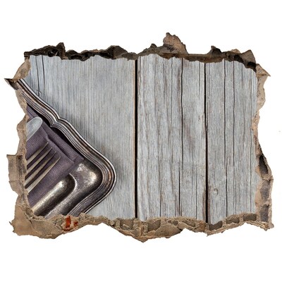 3d-s lyuk vizuális effektusok matrica Egy bájos étkező rusztikus stílusban