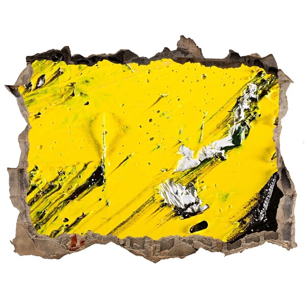 3d-s lyuk vizuális effektusok matrica Aranylyuk a betonban