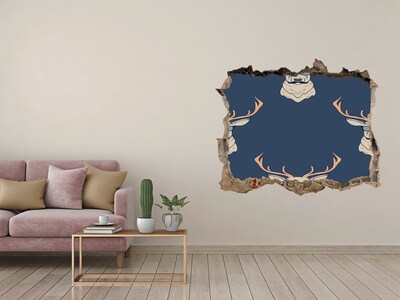 3d-s lyuk vizuális effektusok matrica Szarvas napszemüvegben