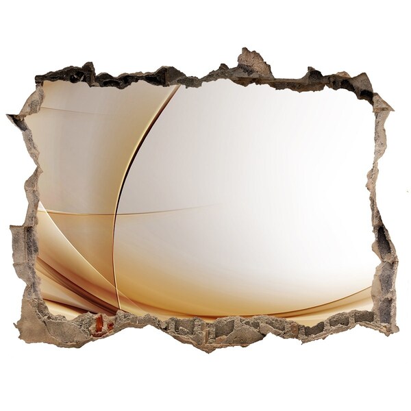 3d-s lyuk vizuális effektusok matrica Absztrakt tér a fal mögött