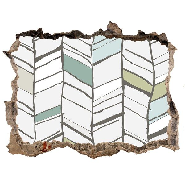 3d-s lyuk vizuális effektusok matrica Skandináv stílusú belső tér