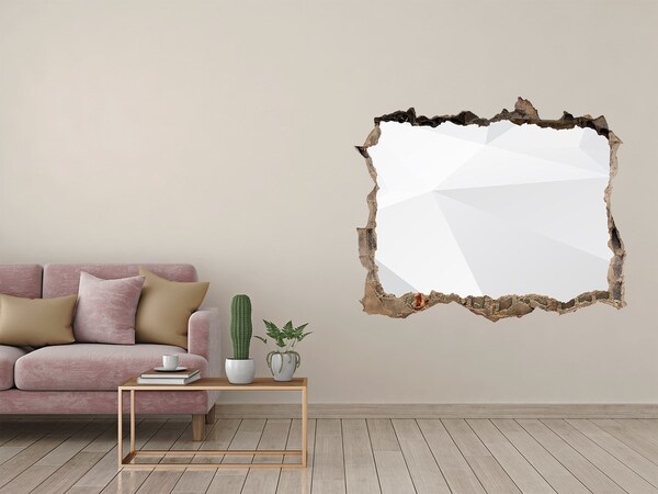 3d-s lyuk vizuális effektusok matrica Törött fal fényvisszaverődéssel