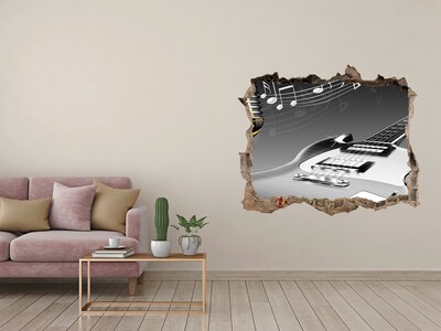 3d-s lyuk vizuális effektusok matrica Zenei lyuk a falban