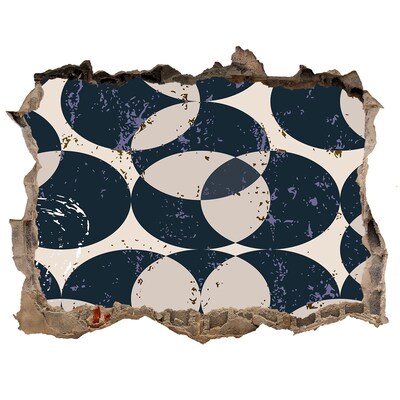 3d-s lyuk vizuális effektusok matrica Modern lyuk a falban dizájn