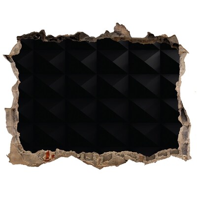 3d-s lyuk vizuális effektusok matrica Fekete lyuk a falban