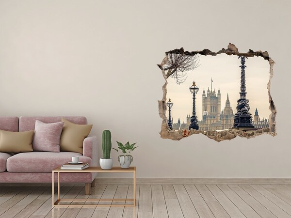 3d-s lyuk vizuális effektusok matrica London látképe