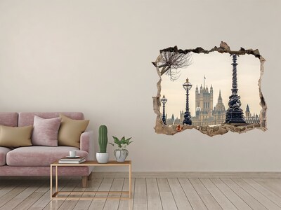 3d-s lyuk vizuális effektusok matrica London látképe