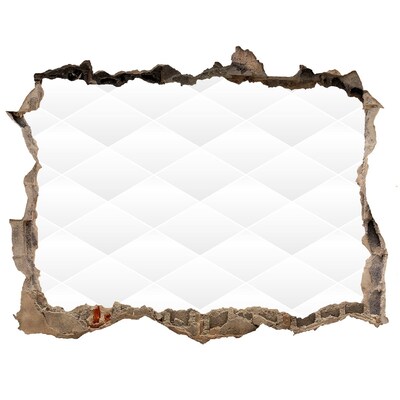 3d-s lyuk vizuális effektusok matrica Egy törött fal, amely az űrre néz