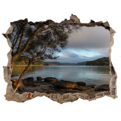 3d-s lyuk vizuális effektusok matrica Béke a vízparton