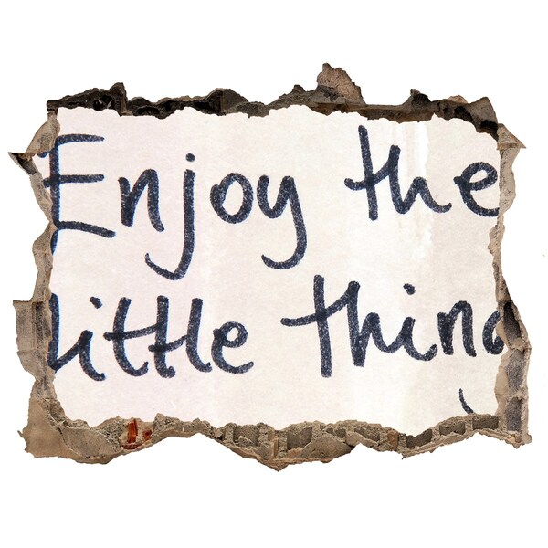 3d-s lyuk vizuális effektusok matrica Egy sérült fal felirattal