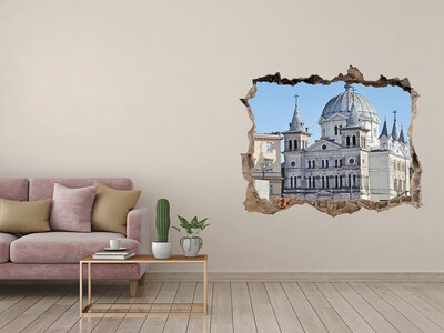 3d-s lyuk vizuális effektusok matrica A történelmi katedrális a városban