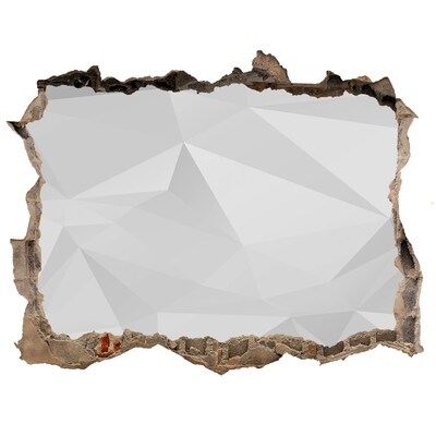 3d-s lyuk vizuális effektusok matrica Törött fal tükörképével