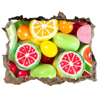 3d-s lyuk vizuális effektusok matrica Édes cukorkaparadicsom