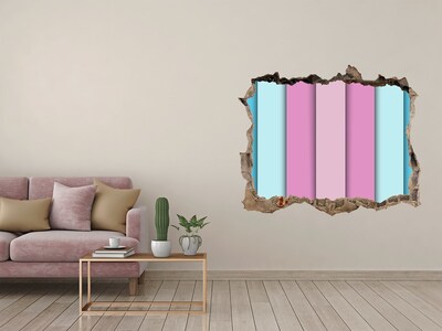 3d-s lyuk vizuális effektusok matrica Egy színes fal romokban