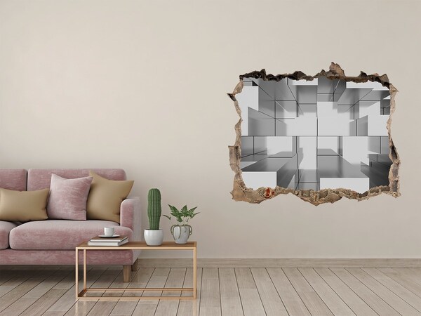 3d-s lyuk vizuális effektusok matrica Tér betonban