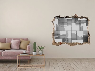 3d-s lyuk vizuális effektusok matrica Tér betonban