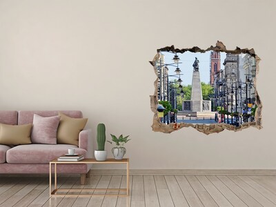 3d-s lyuk vizuális effektusok matrica Utca egy emlékművel