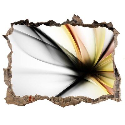 3d-s lyuk vizuális effektusok matrica Egy törött fal absztrakt mintával