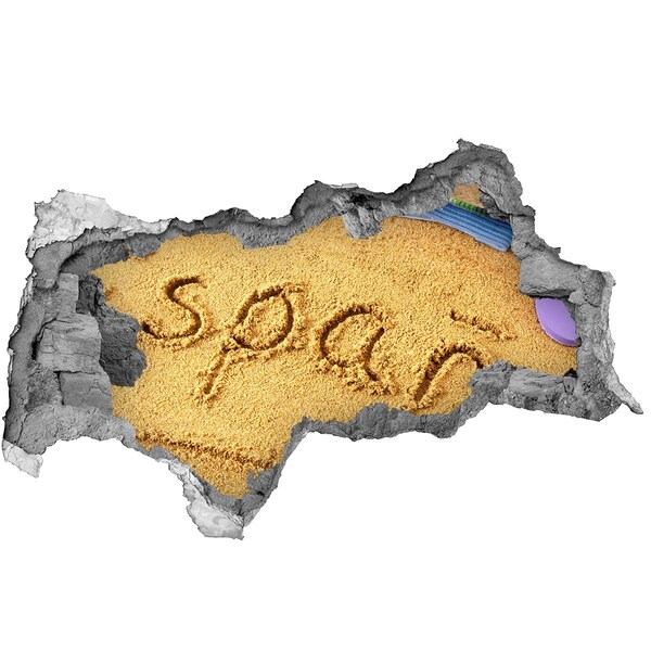 3d-s lyuk vizuális effektusok matrica Homokos strand