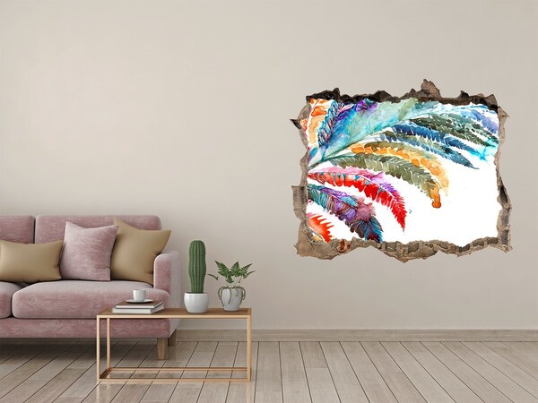 3d-s lyuk vizuális effektusok matrica Egy trópusi oázis betonban