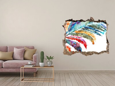 3d-s lyuk vizuális effektusok matrica Egy trópusi oázis betonban