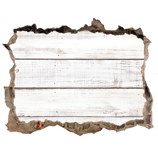 3d-s lyuk vizuális effektusok matrica Egy fa deszka egy lyukban a falban