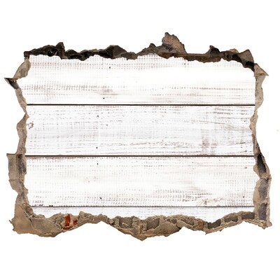 3d-s lyuk vizuális effektusok matrica Egy fa deszka egy lyukban a falban