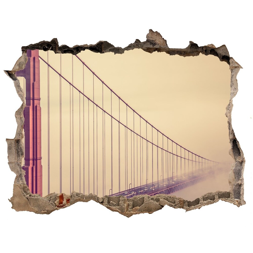 3d-s lyuk vizuális effektusok matrica Bridge san francisco