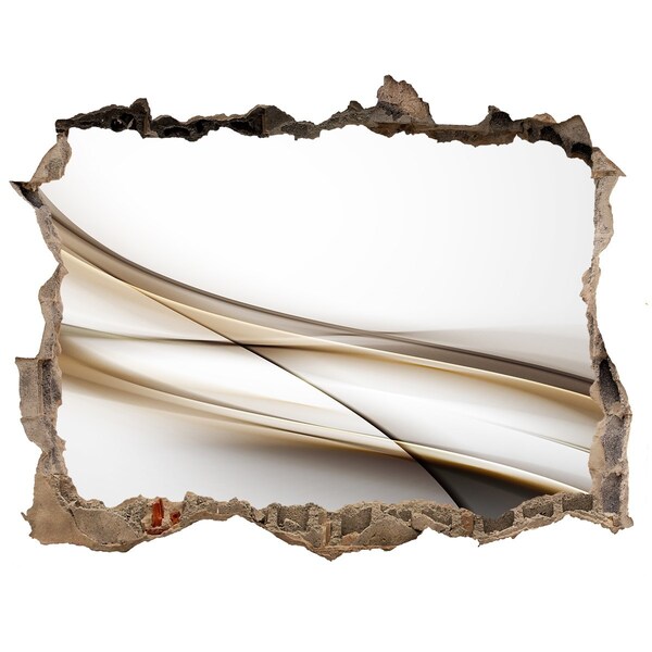 3d-s lyuk vizuális effektusok matrica Absztrakt tér a fal mögött