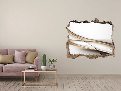 3d-s lyuk vizuális effektusok matrica Absztrakt tér a fal mögött