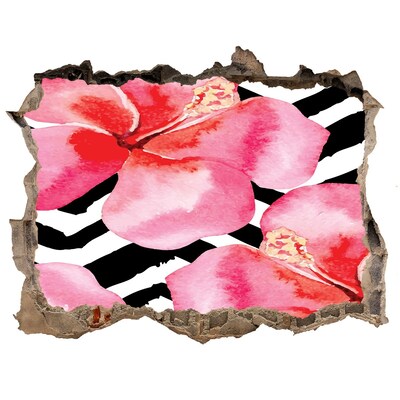 3d-s lyuk vizuális effektusok matrica Viráglyuk a falban