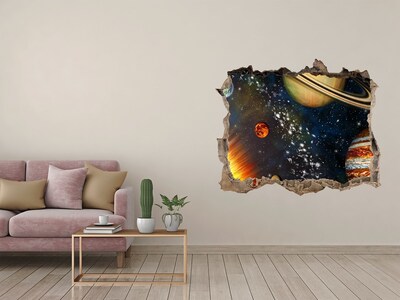 3d lyuk fal dekoráció Naprendszer