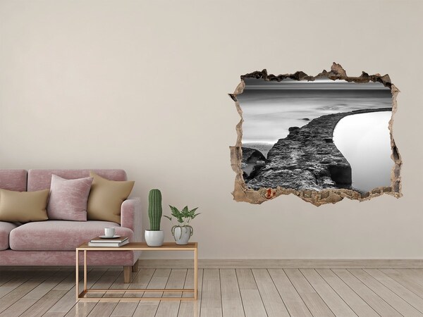 3d lyuk fal dekoráció Kő körút a tengerparton