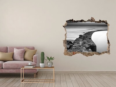 3d lyuk fal dekoráció Kő körút a tengerparton