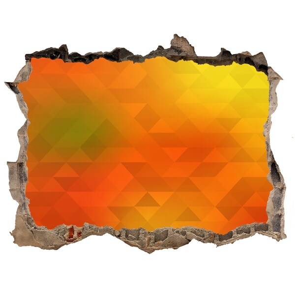 3d lyuk fal dekoráció Egy tüzes repedés a falban